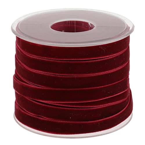 Qianly Handgemachte Haarspangen Haarschleifen Haarschmuck schneidern Band Samtband Bowknot 1 Cm 20 Yard, Farbe 6, size von Qianly