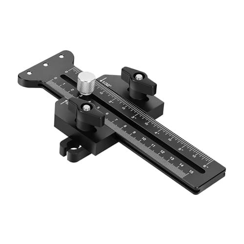 Qianly Hochwertige Aluminium Führung für Kreissägen mit Rollenmechanismus Und Justierbarer Schiene für Präzise Holzschnitte, Schwarz Qianly Hochwertige Aluminium Führung für Kreissägen mit Rollenmechanismus Und Justierbarer Schiene für Präzise Holzschnitte, Schwarz von Qianly