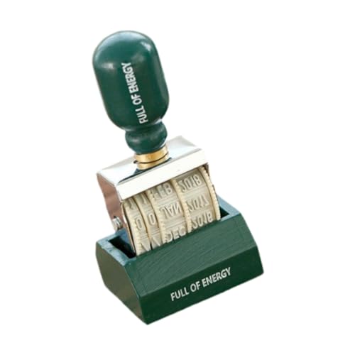 Qianly Kompakter Rollstempel für Datum, Geeignet für Kunst Und Kartenherstellung, Grüner Griff Qianly Kompakter Rollstempel für Datum, Geeignet für Kunst Und Kartenherstellung, Grüner Griff von Qianly