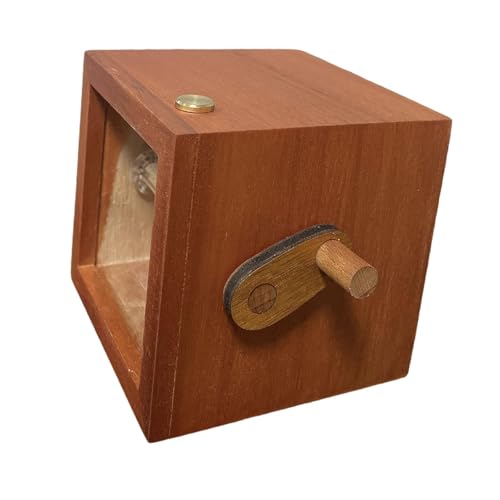 Qianly Kurbel Fotoalbum Flipbook Aus Holz mit Stabilem Mechanismus für Erinnerungen Geschenke Besondere Ereignisse, Braun Qianly Kurbel Fotoalbum Flipbook Aus Holz mit Stabilem Mechanismus für Erinnerungen Geschenke Besondere Ereignisse, Braun von Qianly