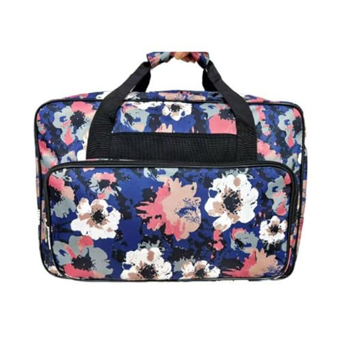 Qianly Nähmaschinen Tragetasche, Blumenmuster, Aufbewahrungstasche für Den Heimtransport, Geschenk von Qianly