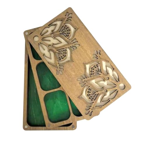 Qianly Perlensortierschale Holz mit Perlen Board Organizer Box Perlenspeicherlösung für Armreifen, 16.5cmx8.8cmx2.5cm von Qianly