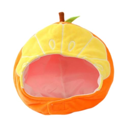 Qianly Plüsch Kopfbedeckung süßer Selfie Hut Orange Hut für Halloween Festival -Rolle spielen Qianly Plüsch Kopfbedeckung süßer Selfie Hut Orange Hut für Halloween Festival -Rolle spielen von Qianly