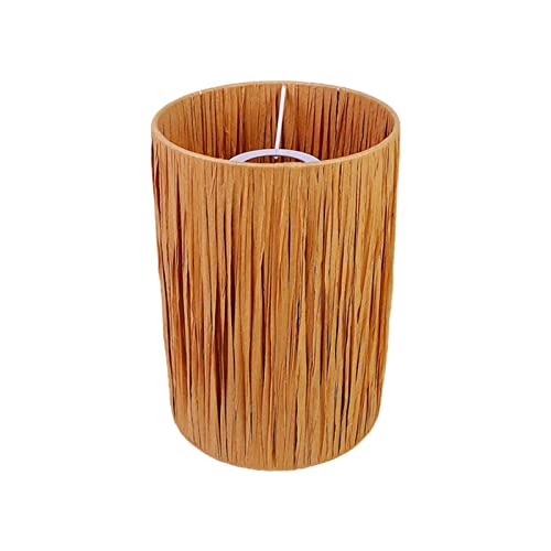 Qianly Romantischer Lampenschirm Aus Bast Im Europäischen Stil für Esstisch, Nachttisch, Bauernhaus, 14 cm x 20 cm Qianly Romantischer Lampenschirm Aus Bast Im Europäischen Stil für Esstisch, Nachttisch, Bauernhaus, 14 cm x 20 cm von Qianly
