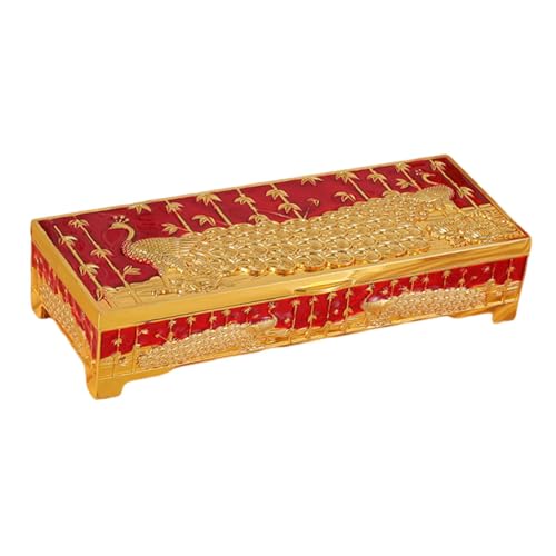 Qianly Schmuckschatulle, Aufbewahrungskoffer, Zinklegierung, Organizer für Fußkettchen, Ringe, Haarnadeln, Armbänder, Rot Qianly Schmuckschatulle, Aufbewahrungskoffer, Zinklegierung, Organizer für Fußkettchen, Ringe, Haarnadeln, Armbänder, Rot von Qianly