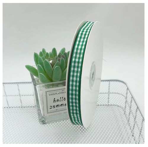 50Yard × 10 mm Kariertes Band Karoband Geschenkband Plaid Dekoband Bastelnband Kariertesband Deko Schleifenband zun Nähen Borte für DIY Geschenk Verpacken Hochzeit Party Dekoration Grün-Weiß 50Yard × 10 mm Kariertes Band Karoband Geschenkband Plaid Dekoband Bastelnband Kariertesband Deko Schleifenband zun Nähen Borte für DIY Geschenk Verpacken Hochzeit Party Dekoration Grün-Weiß von Qiantull