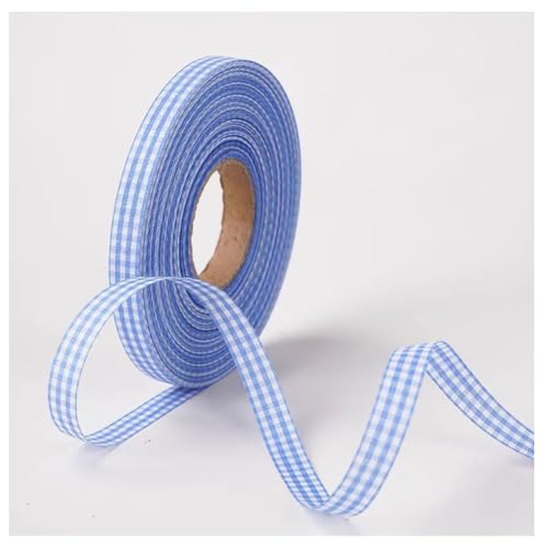 50Yard × 10 mm Kariertes Band Karoband Geschenkband Plaid Dekoband Bastelnband Kariertesband Deko Schleifenband zun Nähen Borte für DIY Geschenk Verpacken Hochzeit Party Dekoration Hellblau-Weiß 50Yard × 10 mm Kariertes Band Karoband Geschenkband Plaid Dekoband Bastelnband Kariertesband Deko Schleifenband zun Nähen Borte für DIY Geschenk Verpacken Hochzeit Party Dekoration Hellblau-Weiß von Qiantull