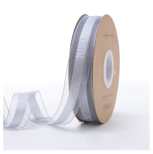 JUST FOR YOU Geschenkband 50Yard × 25 mm Schleifenband Just for you Bedruckt Transparentes Organzaband Dekoband Bastelnband Geschenk Blumenstraußverpackung Hochzeit Party Kuchen Dekoration Band Grau JUST FOR YOU Geschenkband 50Yard × 25 mm Schleifenband Just for you Bedruckt Transparentes Organzaband Dekoband Bastelnband Geschenk Blumenstraußverpackung Hochzeit Party Kuchen Dekoration Band Grau von Qiantull