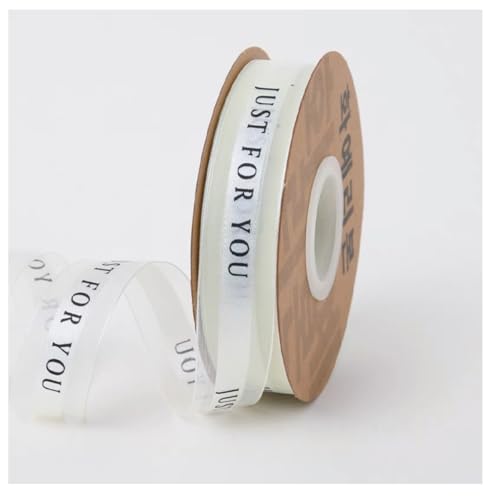 JUST FOR YOU Geschenkband 50Yard × 25 mm Schleifenband Just for you Bedruckt Transparentes Organzaband Dekoband Bastelnband Geschenk Blumenstraußverpackung Hochzeit Party Kuchen Dekoration Off-White JUST FOR YOU Geschenkband 50Yard × 25 mm Schleifenband Just for you Bedruckt Transparentes Organzaband Dekoband Bastelnband Geschenk Blumenstraußverpackung Hochzeit Party Kuchen Dekoration Off-White von Qiantull