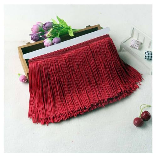 Qiantull 10 Meter Fransenborte Fransenband Quaste Seide Fransen Schnittfranse Fransenbordüre Tanzfransen Dekoband Dekoborte Nähzubehör für DIY Basteln Kostüm Dekoration 14# 10mx20cm Qiantull 10 Meter Fransenborte Fransenband Quaste Seide Fransen Schnittfranse Fransenbordüre Tanzfransen Dekoband Dekoborte Nähzubehör für DIY Basteln Kostüm Dekoration 14# 10mx20cm von Qiantull