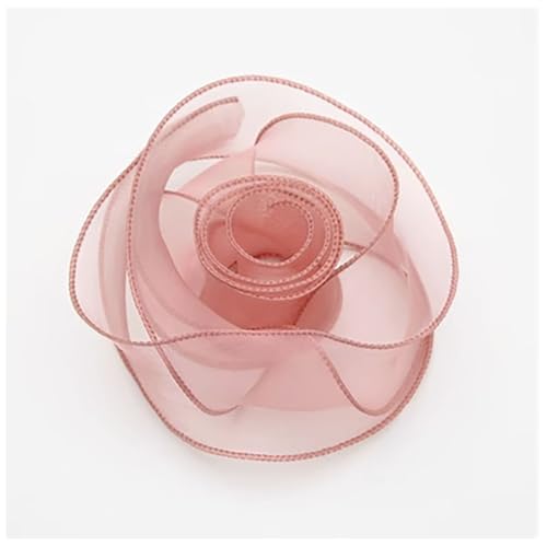 Qiantull 10 Yards Organzaband Schleifenband Geschenkband Dekoband Transparentes Organza Stoffband Chiffonband Organzaband für Geschenkverpackungen Blumenstrauß Dekoration 4 cm Dunkelrosa Qiantull 10 Yards Organzaband Schleifenband Geschenkband Dekoband Transparentes Organza Stoffband Chiffonband Organzaband für Geschenkverpackungen Blumenstrauß Dekoration 4 cm Dunkelrosa von Qiantull