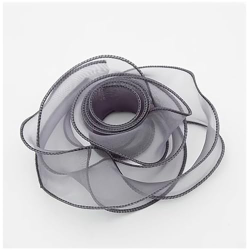 Qiantull 10 Yards Organzaband Schleifenband Geschenkband Dekoband Transparentes Organza Stoffband Chiffonband Organzaband für Geschenkverpackungen Blumenstrauß Dekoration 4 cm Grau Qiantull 10 Yards Organzaband Schleifenband Geschenkband Dekoband Transparentes Organza Stoffband Chiffonband Organzaband für Geschenkverpackungen Blumenstrauß Dekoration 4 cm Grau von Qiantull
