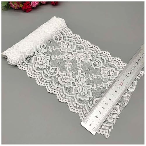 Qiantull 10 Yards Spitzenborte 15cm Breite Spitzenbordüre Spitzenband Elastizität Spitzenbesatz Stoff Spitze Blume Borte Spitzenstoff Spitzen Borten Dekoband für DIY Nähen Handwerk Weiß Qiantull 10 Yards Spitzenborte 15cm Breite Spitzenbordüre Spitzenband Elastizität Spitzenbesatz Stoff Spitze Blume Borte Spitzenstoff Spitzen Borten Dekoband für DIY Nähen Handwerk Weiß von Qiantull