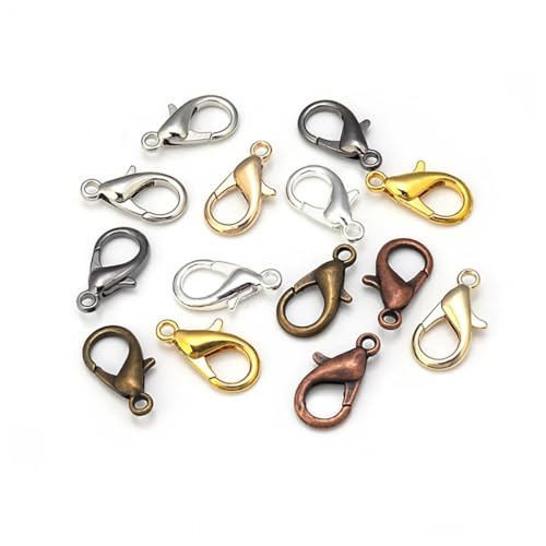 Qiantull 100 Stück Karabinerverschluss Schmuckverschlüsse Schmuck Karabiner Verschluss Karabinerhaken Bastelzubehör für DIY Schmuckherstellung Halskette Armband Gemischte Farben 10x5mm Qiantull 100 Stück Karabinerverschluss Schmuckverschlüsse Schmuck Karabiner Verschluss Karabinerhaken Bastelzubehör für DIY Schmuckherstellung Halskette Armband Gemischte Farben 10x5mm von Qiantull