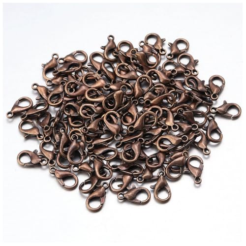 Qiantull 100 Stück Karabinerverschluss Schmuckverschlüsse Schmuck Karabiner Verschluss Karabinerhaken Bastelzubehör für DIY Schmuckherstellung Halskette Armband Ohrring Antikbronze 14x7mm Qiantull 100 Stück Karabinerverschluss Schmuckverschlüsse Schmuck Karabiner Verschluss Karabinerhaken Bastelzubehör für DIY Schmuckherstellung Halskette Armband Ohrring Antikbronze 14x7mm von Qiantull