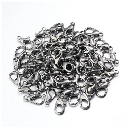 Qiantull 100 Stück Karabinerverschluss Schmuckverschlüsse Schmuck Karabiner Verschluss Karabinerhaken Bastelzubehör für DIY Schmuckherstellung Halskette Armband Ohrring Grau 10x5mm Qiantull 100 Stück Karabinerverschluss Schmuckverschlüsse Schmuck Karabiner Verschluss Karabinerhaken Bastelzubehör für DIY Schmuckherstellung Halskette Armband Ohrring Grau 10x5mm von Qiantull