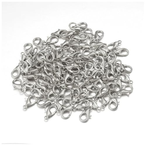 Qiantull 100 Stück Karabinerverschluss Schmuckverschlüsse Schmuck Karabiner Verschluss Karabinerhaken Bastelzubehör für DIY Schmuckherstellung Halskette Armband Ohrring Weiß 18x9mm Qiantull 100 Stück Karabinerverschluss Schmuckverschlüsse Schmuck Karabiner Verschluss Karabinerhaken Bastelzubehör für DIY Schmuckherstellung Halskette Armband Ohrring Weiß 18x9mm von Qiantull