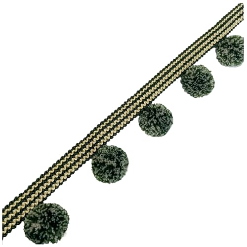 Qiantull 10m Pomponborte Bommelborte Pompons Fransen Quaste Borte Bommel Fransenborte Pom Pom Bordüre Dekoband Zierband Dekoborte Nähzubehör für DIY Nähen Basteln Vorhänge Kleidung 18# Qiantull 10m Pomponborte Bommelborte Pompons Fransen Quaste Borte Bommel Fransenborte Pom Pom Bordüre Dekoband Zierband Dekoborte Nähzubehör für DIY Nähen Basteln Vorhänge Kleidung 18# von Qiantull