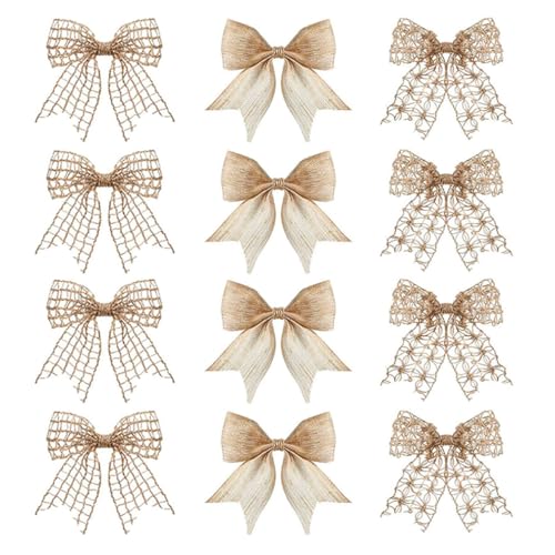 Qiantull 12 Stück Juteband Schleife Vintage Natürliche Jute Band Dekoband Sackleinen Bänder Jute Stoffband Geschenkband Bastelband für DIY Handwerk Weihnachten Hochzeit Deko Qiantull 12 Stück Juteband Schleife Vintage Natürliche Jute Band Dekoband Sackleinen Bänder Jute Stoffband Geschenkband Bastelband für DIY Handwerk Weihnachten Hochzeit Deko von Qiantull