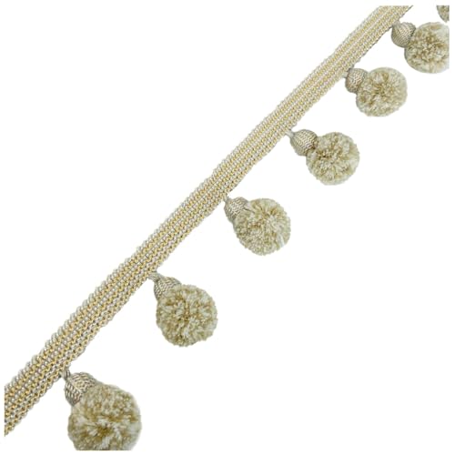 Qiantull 2m Pomponborte Bommelborte Pompons Fransen Quaste Borte Bommel Fransenborte Pom Pom Bordüre Dekoband Zierband Dekoborte Nähzubehör für DIY Nähen Basteln Vorhänge Kleidung 22# Qiantull 2m Pomponborte Bommelborte Pompons Fransen Quaste Borte Bommel Fransenborte Pom Pom Bordüre Dekoband Zierband Dekoborte Nähzubehör für DIY Nähen Basteln Vorhänge Kleidung 22# von Qiantull