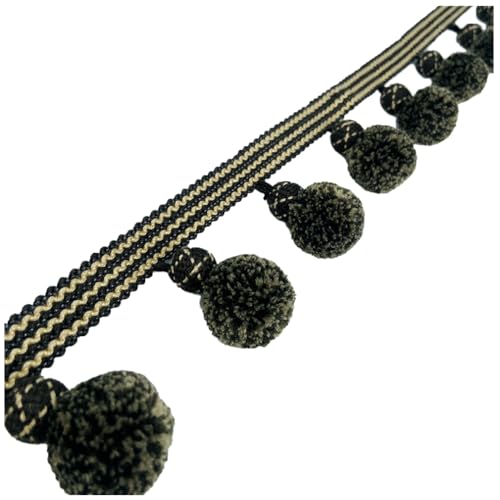 Qiantull 2m Pomponborte Bommelborte Pompons Fransen Quaste Borte Bommel Fransenborte Pom Pom Bordüre Dekoband Zierband Dekoborte Nähzubehör für DIY Nähen Basteln Vorhänge Kleidung 26# Qiantull 2m Pomponborte Bommelborte Pompons Fransen Quaste Borte Bommel Fransenborte Pom Pom Bordüre Dekoband Zierband Dekoborte Nähzubehör für DIY Nähen Basteln Vorhänge Kleidung 26# von Qiantull