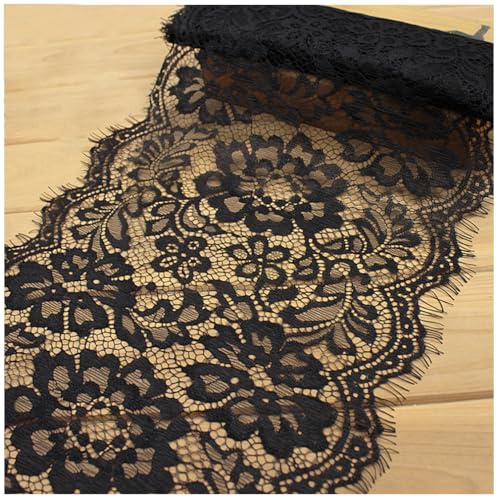Qiantull 3 Yards Spitzenband Spitzenborte Vintage Spitzenbordüre Spitzenbesatz Spitzenstoff Dekoband Zierband Spitze Quastenbordüre Blume Stickerei Borte Spitzenband für Nähen Handwerk 9# von Qiantull