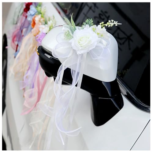 Qiantull 4 Stück Autoschleifen Hochzeit Autoschmuck Künstliche Blume Schleife Rückspiegel Türgriff DekoBlume Hochzeitsauto Simulation Blume Autoschleifen für Hochzeiten Feste Dekoration Weiß Qiantull 4 Stück Autoschleifen Hochzeit Autoschmuck Künstliche Blume Schleife Rückspiegel Türgriff DekoBlume Hochzeitsauto Simulation Blume Autoschleifen für Hochzeiten Feste Dekoration Weiß von Qiantull