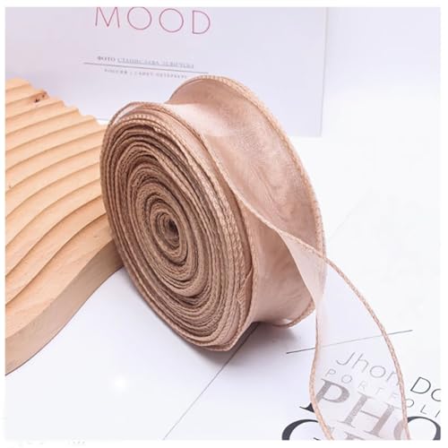 Qiantull 40 Yards Organzaband Schleifenband Geschenkband Dekoband Transparentes Organza Stoffband Chiffonband Organzaband für Geschenkverpackungen Blumenstrauß Dekoration 4 cm Roségold Qiantull 40 Yards Organzaband Schleifenband Geschenkband Dekoband Transparentes Organza Stoffband Chiffonband Organzaband für Geschenkverpackungen Blumenstrauß Dekoration 4 cm Roségold von Qiantull