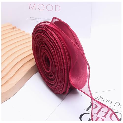 Qiantull 40 Yards Organzaband Schleifenband Geschenkband Dekoband Transparentes Organza Stoffband Chiffonband Organzaband für Geschenkverpackungen Blumenstrauß Dekoration 4 cm Rot Qiantull 40 Yards Organzaband Schleifenband Geschenkband Dekoband Transparentes Organza Stoffband Chiffonband Organzaband für Geschenkverpackungen Blumenstrauß Dekoration 4 cm Rot von Qiantull