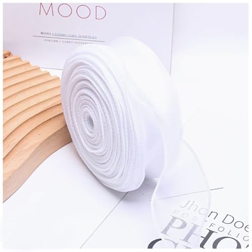 Qiantull 40 Yards Organzaband Schleifenband Geschenkband Dekoband Transparentes Organza Stoffband Chiffonband Organzaband für Geschenkverpackungen Blumenstrauß Dekoration 4 cm Weiß Qiantull 40 Yards Organzaband Schleifenband Geschenkband Dekoband Transparentes Organza Stoffband Chiffonband Organzaband für Geschenkverpackungen Blumenstrauß Dekoration 4 cm Weiß von Qiantull