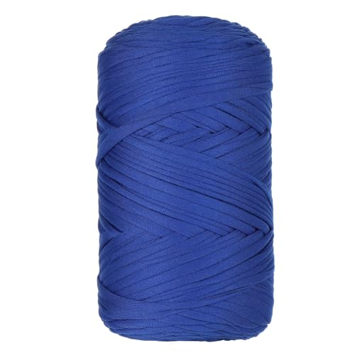 Qiantull 400 g T-Shirt Garn Häkelgarn Textilgarn Strickgarn Bändchengarn Dickes Garn zum Häkeln Bastband für Taschen Heimdekoration Körbe Teppiche DIY-Kunsthandwerk 120m Dunkelblau Qiantull 400 g T-Shirt Garn Häkelgarn Textilgarn Strickgarn Bändchengarn Dickes Garn zum Häkeln Bastband für Taschen Heimdekoration Körbe Teppiche DIY-Kunsthandwerk 120m Dunkelblau von Qiantull