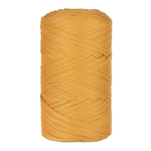 Qiantull 400 g T-Shirt Garn Häkelgarn Textilgarn Strickgarn Bändchengarn Dickes Garn zum Häkeln Bastband für Taschen Heimdekoration Körbe Teppiche DIY-Kunsthandwerk 120m Dunkelgelb Qiantull 400 g T-Shirt Garn Häkelgarn Textilgarn Strickgarn Bändchengarn Dickes Garn zum Häkeln Bastband für Taschen Heimdekoration Körbe Teppiche DIY-Kunsthandwerk 120m Dunkelgelb von Qiantull
