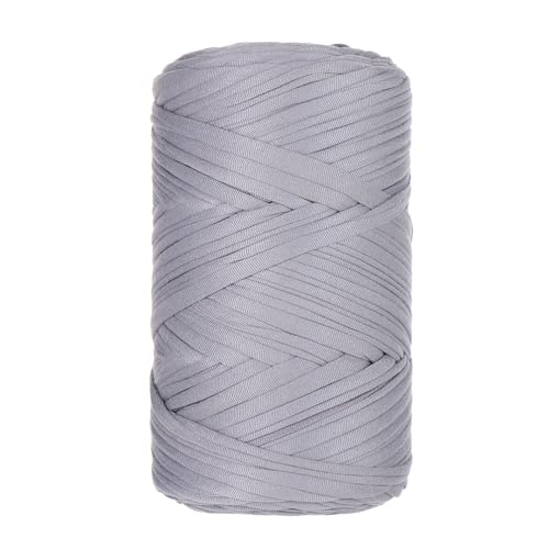 Qiantull 400 g T-Shirt Garn Häkelgarn Textilgarn Strickgarn Bändchengarn Dickes Garn zum Häkeln Bastband für Taschen Heimdekoration Körbe Teppiche DIY-Kunsthandwerk 120m Grau Qiantull 400 g T-Shirt Garn Häkelgarn Textilgarn Strickgarn Bändchengarn Dickes Garn zum Häkeln Bastband für Taschen Heimdekoration Körbe Teppiche DIY-Kunsthandwerk 120m Grau von Qiantull