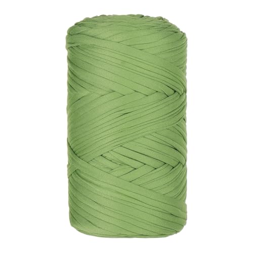 Qiantull 400 g T-Shirt Garn Häkelgarn Textilgarn Strickgarn Bändchengarn Dickes Garn zum Häkeln Bastband für Taschen Heimdekoration Körbe Teppiche DIY-Kunsthandwerk 120m Hellgrün Qiantull 400 g T-Shirt Garn Häkelgarn Textilgarn Strickgarn Bändchengarn Dickes Garn zum Häkeln Bastband für Taschen Heimdekoration Körbe Teppiche DIY-Kunsthandwerk 120m Hellgrün von Qiantull
