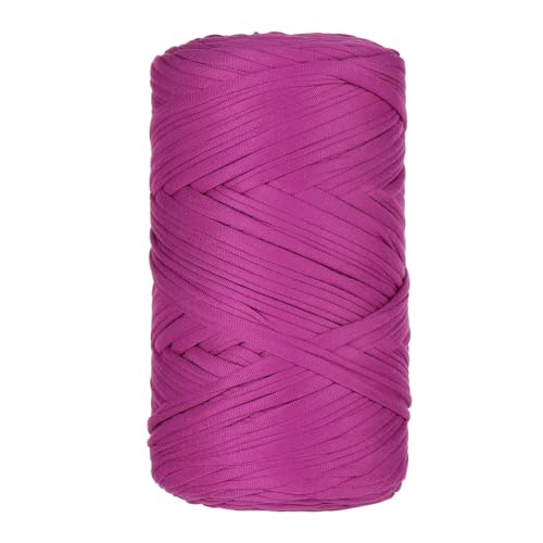 Qiantull 400 g T-Shirt Garn Häkelgarn Textilgarn Strickgarn Bändchengarn Dickes Garn zum Häkeln Bastband für Taschen Heimdekoration Körbe Teppiche DIY-Kunsthandwerk 120m Lila Qiantull 400 g T-Shirt Garn Häkelgarn Textilgarn Strickgarn Bändchengarn Dickes Garn zum Häkeln Bastband für Taschen Heimdekoration Körbe Teppiche DIY-Kunsthandwerk 120m Lila von Qiantull