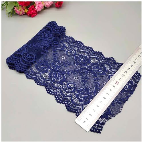 Qiantull 5 Yards Spitzenborte 15cm Breite Spitzenbordüre Spitzenband Elastizität Spitzenbesatz Stoff Spitze Blume Borte Spitzenstoff Spitzen Borten Dekoband für DIY Nähen Handwerk Marineblau Qiantull 5 Yards Spitzenborte 15cm Breite Spitzenbordüre Spitzenband Elastizität Spitzenbesatz Stoff Spitze Blume Borte Spitzenstoff Spitzen Borten Dekoband für DIY Nähen Handwerk Marineblau von Qiantull