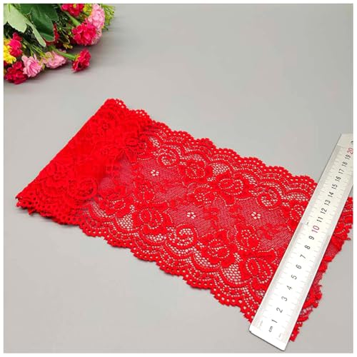 Qiantull 5 Yards Spitzenborte 15cm Breite Spitzenbordüre Spitzenband Elastizität Spitzenbesatz Stoff Spitze Blume Borte Spitzenstoff Spitzen Borten Dekoband für DIY Nähen Handwerk Rot Qiantull 5 Yards Spitzenborte 15cm Breite Spitzenbordüre Spitzenband Elastizität Spitzenbesatz Stoff Spitze Blume Borte Spitzenstoff Spitzen Borten Dekoband für DIY Nähen Handwerk Rot von Qiantull