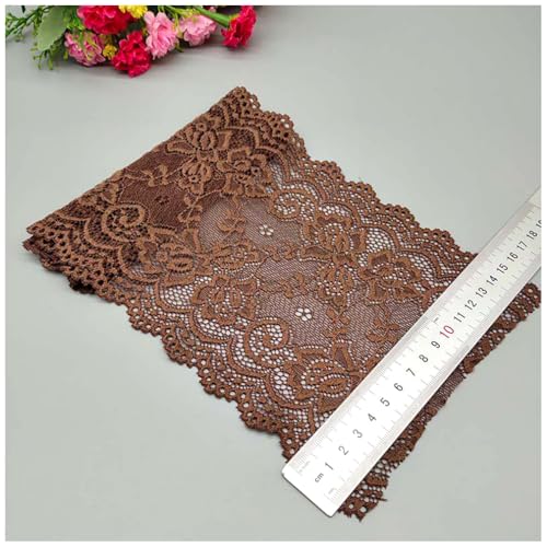 Qiantull 5 Yards Spitzenborte 15cm Breite Spitzenbordüre Spitzenband Elastizität Spitzenbesatz Stoff Spitze Blume Borte Spitzenstoff Spitzen Borten für DIY Nähen Handwerk Dunkelkaffee Qiantull 5 Yards Spitzenborte 15cm Breite Spitzenbordüre Spitzenband Elastizität Spitzenbesatz Stoff Spitze Blume Borte Spitzenstoff Spitzen Borten für DIY Nähen Handwerk Dunkelkaffee von Qiantull