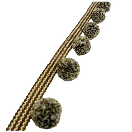 Qiantull 5m Pomponborte Bommelborte Pompons Fransen Quaste Borte Bommel Fransenborte Pom Pom Bordüre Dekoband Zierband Dekoborte Nähzubehör für DIY Nähen Basteln Vorhänge Kleidung 21# Qiantull 5m Pomponborte Bommelborte Pompons Fransen Quaste Borte Bommel Fransenborte Pom Pom Bordüre Dekoband Zierband Dekoborte Nähzubehör für DIY Nähen Basteln Vorhänge Kleidung 21# von Qiantull