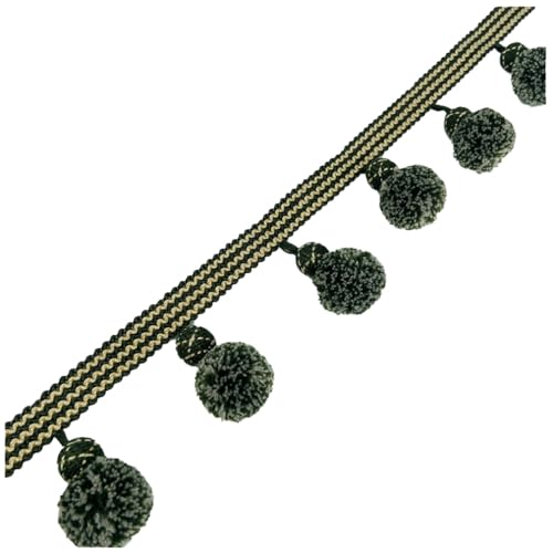 Qiantull 5m Pomponborte Bommelborte Pompons Fransen Quaste Borte Bommel Fransenborte Pom Pom Bordüre Dekoband Zierband Dekoborte Nähzubehör für DIY Nähen Basteln Vorhänge Kleidung 23# Qiantull 5m Pomponborte Bommelborte Pompons Fransen Quaste Borte Bommel Fransenborte Pom Pom Bordüre Dekoband Zierband Dekoborte Nähzubehör für DIY Nähen Basteln Vorhänge Kleidung 23# von Qiantull
