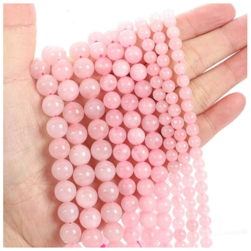 Qiantull 62 Stück Naturstein Perlen Edelsteinperlen Steinperlen Runde Lose Perlen Zwischenperlen Edelstein Perlen zum Basteln für DIY Armband Halskette Schmuckherstellung 11# 6mm(ca.62pcs) von Qiantull