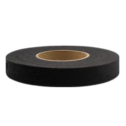 Qiantull 70 Yards Saumband zum Aufbügeln Bügelband Klebeband Gardinenband Umnähband Nahtband zum Aufbügeln Saumband für Stoff Vorhang Gardinen Hosen Kleidung Jeans (20mm) Schwarz von Qiantull