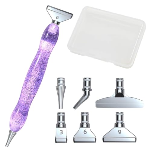 Qiantull Diamond Painting Zubehör Stift Set 5D Diamond Painting Pen Stiftköpfe Kleber Werkzeuge Diamant-Malstift DIY Diamant Malerei Stift für Kunst Handwerk Diamantmalerei Set 7# von Qiantull