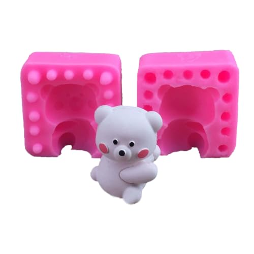Qiantull Silikonform 3D Bär Silikon Form Fondant Kuchen Silikonformen Fondantform Backform Schokoladenformen Kuchenform Zubehör für Fondant, Mousse, Schokolade, Seife, Kerze, Gips, Harz 7# Qiantull Silikonform 3D Bär Silikon Form Fondant Kuchen Silikonformen Fondantform Backform Schokoladenformen Kuchenform Zubehör für Fondant, Mousse, Schokolade, Seife, Kerze, Gips, Harz 7# von Qiantull