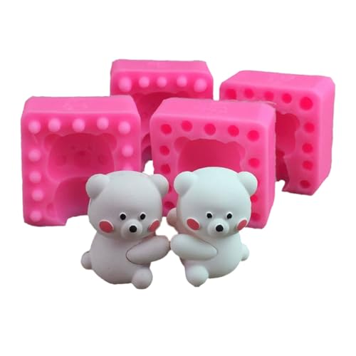 Qiantull Silikonform 3D Bär Silikon Form Fondant Kuchen Silikonformen Fondantform Backform Schokoladenformen Kuchenform Zubehör für Fondant, Mousse, Schokolade, Seife, Kerze, Gips, Harz 8# Qiantull Silikonform 3D Bär Silikon Form Fondant Kuchen Silikonformen Fondantform Backform Schokoladenformen Kuchenform Zubehör für Fondant, Mousse, Schokolade, Seife, Kerze, Gips, Harz 8# von Qiantull