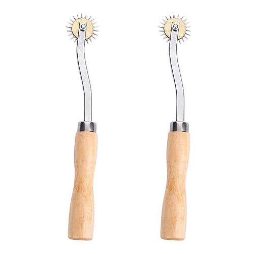 2 Stück Kopier Rad Nähwerkzeuge aus Edelstahl mit Holzgriff Nadelkopf Kopierräder Overstitch Tracing Prickelrad für DIY 2 Stück Kopier Rad Nähwerkzeuge aus Edelstahl mit Holzgriff Nadelkopf Kopierräder Overstitch Tracing Prickelrad für DIY von Qianxihu