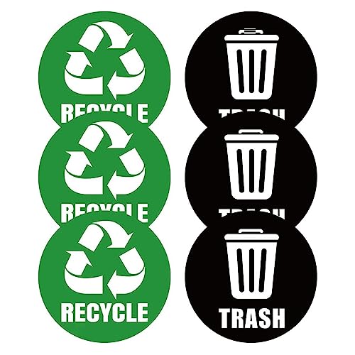 6Pcs Aufkleber für Mülleimeretiketten - glatte Oberfläche, Recyclingaufkleber, selbstklebend, wasserdicht, Aufkleber für Müllsortierung, Mülltonnenaufkleber für Küchen-/Gartenmülltonnen. 6Pcs Aufkleber für Mülleimeretiketten - glatte Oberfläche, Recyclingaufkleber, selbstklebend, wasserdicht, Aufkleber für Müllsortierung, Mülltonnenaufkleber für Küchen-/Gartenmülltonnen. von Qianxihu