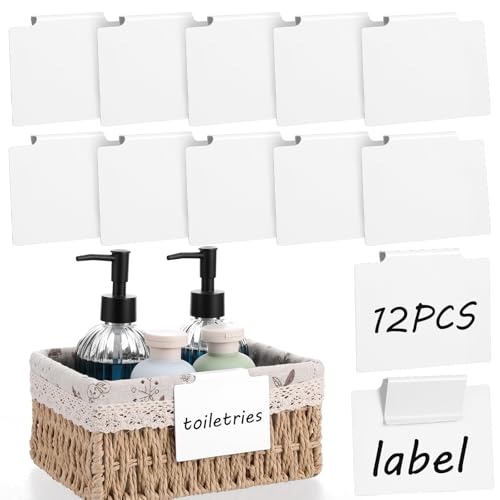 12 Stück Etikettenhalter Clip Korb Etiketten Clips Abnehmbare Label Halter Lagerung Körbe Clips Etikette Weiß PVC Korb Etiketten für Aufbewahrungsbehälter Organisationsbox Lagerung Körbe 12 Stück Etikettenhalter Clip Korb Etiketten Clips Abnehmbare Label Halter Lagerung Körbe Clips Etikette Weiß PVC Korb Etiketten für Aufbewahrungsbehälter Organisationsbox Lagerung Körbe von Qianyu