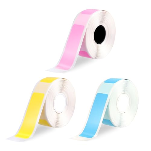 Qiany 480 Stück Thermo-Etikettenband Etikettendrucker Klebeband Mehrfarbig Thermopapier Wasserfest Aufkleber Druckeretiketten Selbstklebende Etiketten Haushalts-Nachfüllpapier für Küche Zutaten von Qianyu