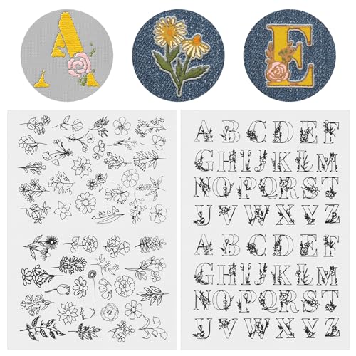 Qianyu 102 Stück Wasserlöslicher Stitch Stabilisator Stickvorlagen Selbstklebendes Stick Stickhilfe Handnähstabilisatoren für Stickerei Handnähen Stickmuster mit Vorgedrucktem Blumenblatt Qianyu 102 Stück Wasserlöslicher Stitch Stabilisator Stickvorlagen Selbstklebendes Stick Stickhilfe Handnähstabilisatoren für Stickerei Handnähen Stickmuster mit Vorgedrucktem Blumenblatt von Qianyu